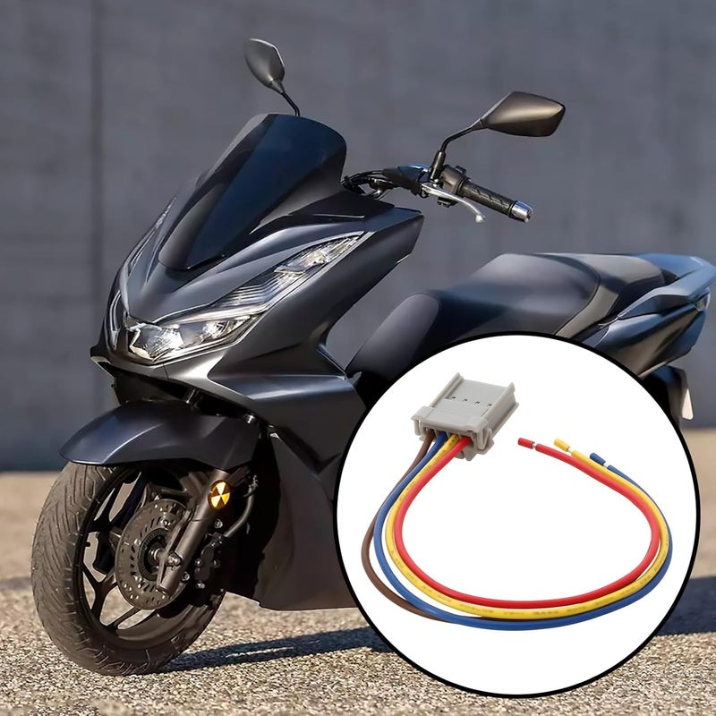 SING F LTD 2pcs 4 Pin Ignition Lock Harness for Motorcycle MPW-PLUG-001 Compatible with Honda PCX 125 14-21 - Image 3